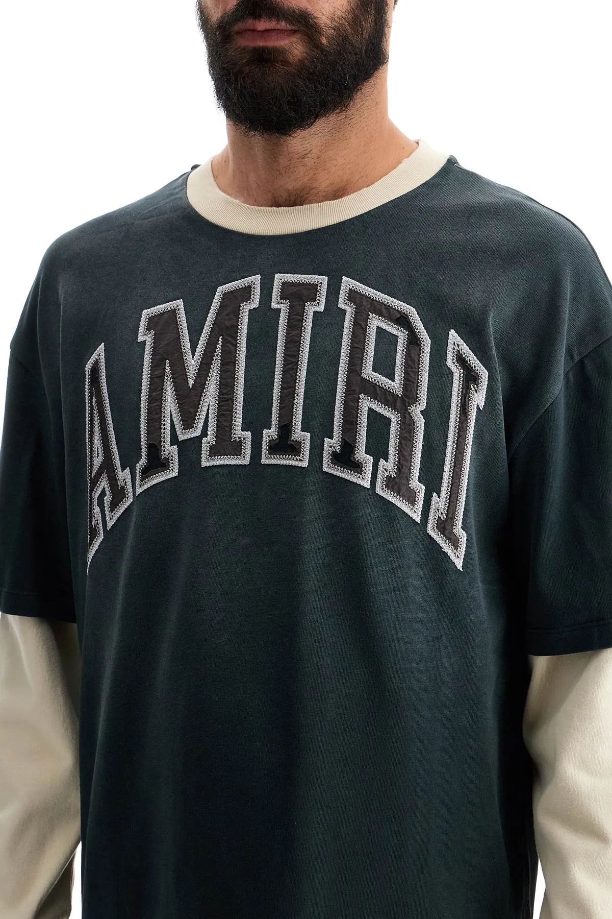 "amiri vintage long sleeve t AMJYTE1053 BLACK